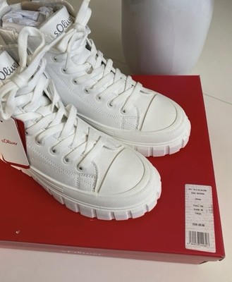 S.Oliver Stiefel-Sneaker in Weiß Gr 40 NEU mit Karton