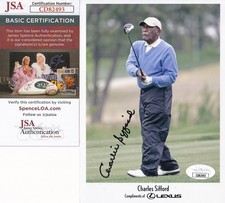 World Golf HOFer Charlie Sifford signed autog...