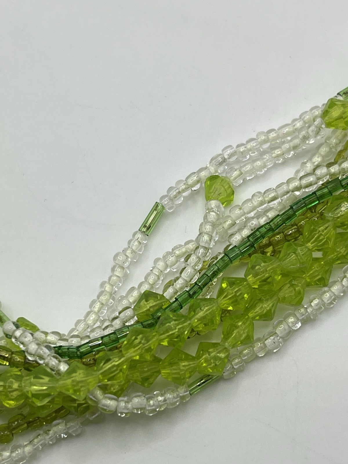 Multi Stranded Multicolor Glass Seed Bead Necklac… - image 5