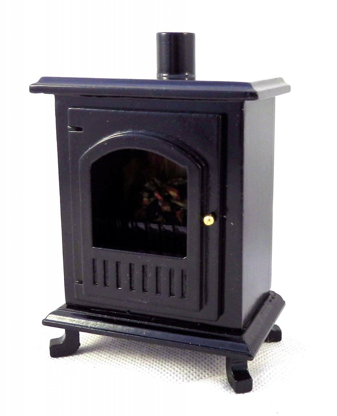 Dolls House Wood Burning Stove Log Burner Miniature 1:12 Scale Furniture