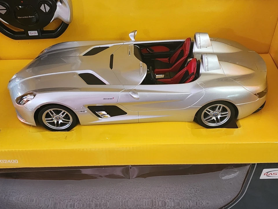 Rastar 1/12 Radio Control Mercedes-Benz SLR McLaren Z199 RC Car - SILVER - Image 3 of 4