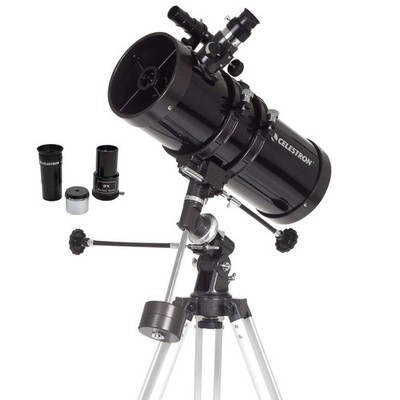 Celestron 21049 PowerSeeker 127EQ Spiegelteleskop, schwarz