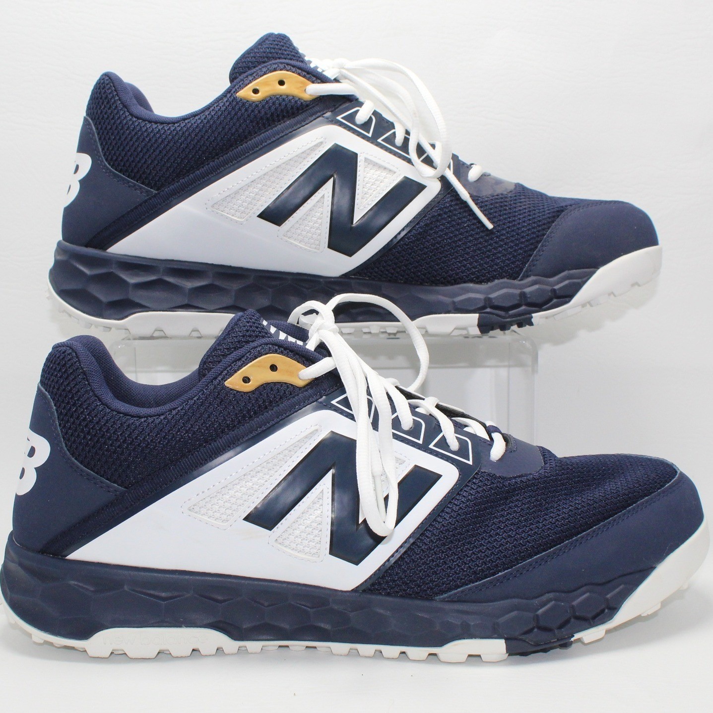 New Balance Fresh Foam 3000v4 Baseball Turf Shoes Navy White T3000TN4 Mens 15