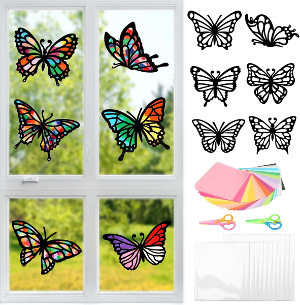 Schmetterling Bastelset FüR Kinder - Fensterbilder Und Papierbastelset - Kreativ-image