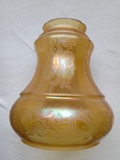 Imperial Marigold Carnival Glass Autumn Oak Lamp Shade 5.25"×4.5"Aprox2" Fitter