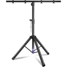 PPH-Sisy DJ Light Stand Heavy Duty Par Can Tripod T-Bar 39-70 Inch, black