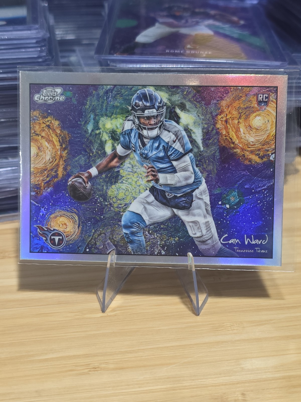 Topps 2025 Cosmic Cam Ward Rookie Stars in the Night Insert Titans #STN-1
