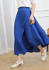 Miyake Pleated Loose Irregular Skirt Wome2025 Summer Autumn New High Waist Kore