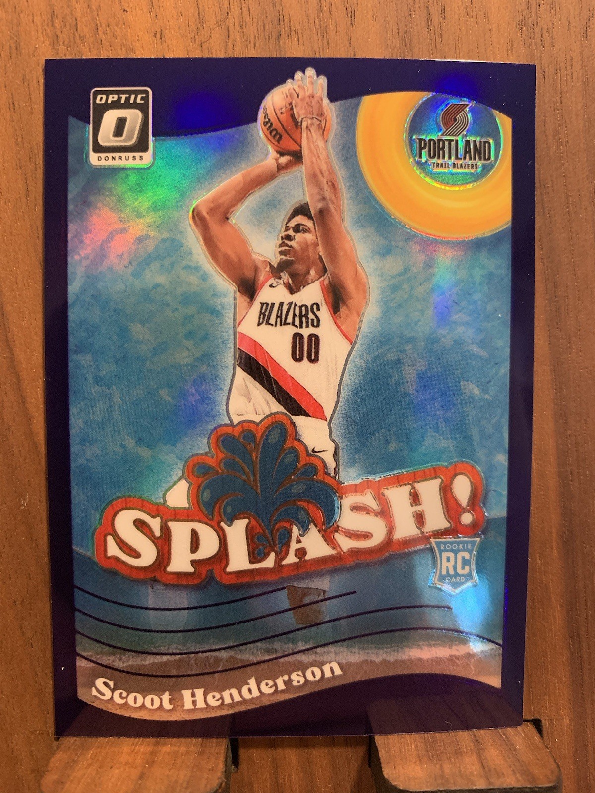 2023-24 Panini Donruss Optic - Splash Scoot Henderson #15 Purple Prizm (RC)