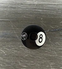 Magic Eight 8 Ball Bicycle Headset Top Cap 1 1/8" Black Stem Bike