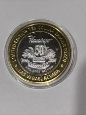 Flamingo Hilton Las Vegas Ltd Edition Ten Dollar Gaming Token 50th Anniversary