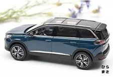 Miniature Car 1/43 Peugeot 5008 GT 2020 Diecast Celebes Blue Detailed