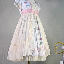 Lolita Damen Mädchen Spitze Rock Netz Ruffles Retro Wrap Sarong Schier Fairy