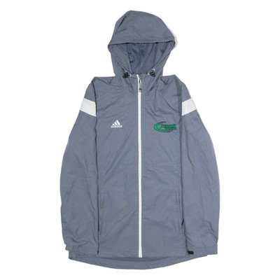 ADIDAS Summit Track And Field Herren Regenjacke Grau Mit Kapuze Größe M