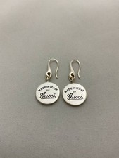 Orecchini con gancio a cerchio logo Gucci in argento sterling 925 #103