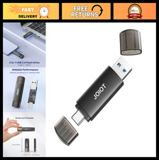 256GB Dual USB C Flash Drive, 2-in-1 Portable Thumb Drive for Smartphone, Tablet