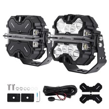 7 Inch Squareled Offroad Lights 252w Amberwhitedrl Off Road Light Fog Lights