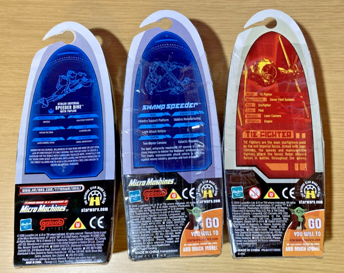 Brand New Lot of 35 Star Wars Titanium Die Cast Series