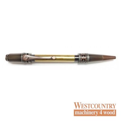 Charnwood Spiritual Twist Pen Kit - Antique Rose Copper & Gun Metal