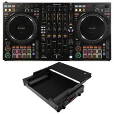Pioneer DJ DDJ-FLX10 DJ Controller with Upper Deck Flight Case - Black