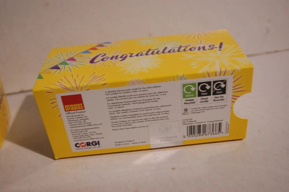 Corgi Classics Volkswagen  Campervan "Congratulations"  CC02736 1/43 (B) - Image 3 of 4