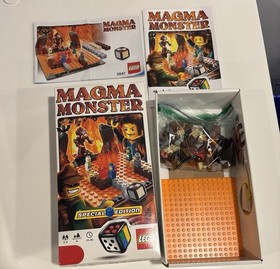 LEGO Magma Monster Game 3847 Complete. Gently Used. All Pieces Counted/Booklets