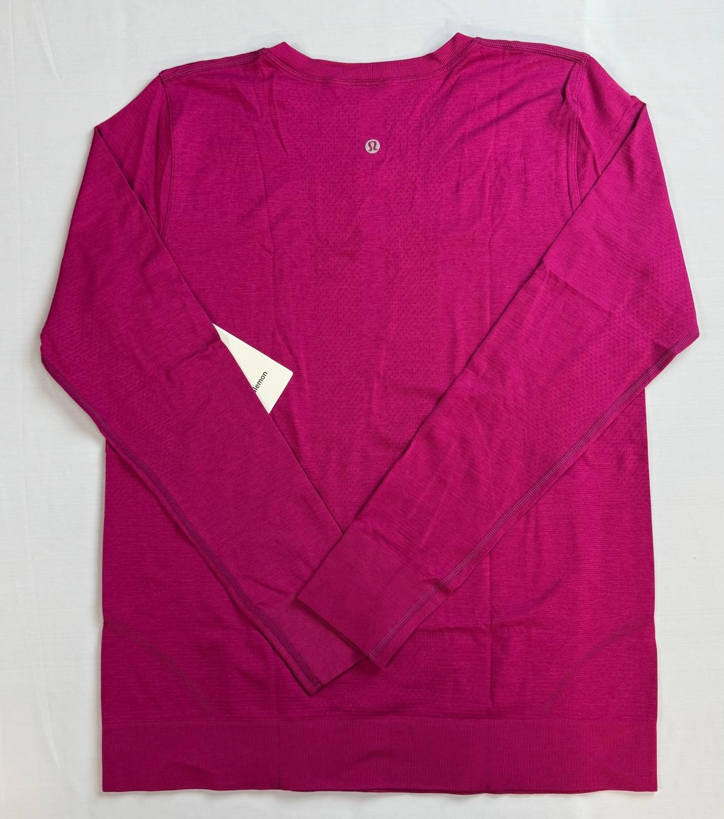 lululemon Swiftly Relaxed Long-Sleeve Shirt Hip Length. Ripened Raspberry. NWT