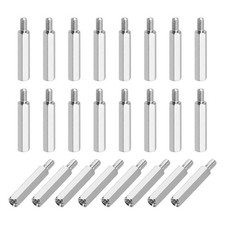 24Pcs Hex Spacer Screws, M3x22mm+6mm Nickel Plated Motherboard Standoffs