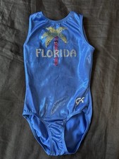 Florida Gymnastics Leotard - GK Elite Sportswear - Child Large - Blue