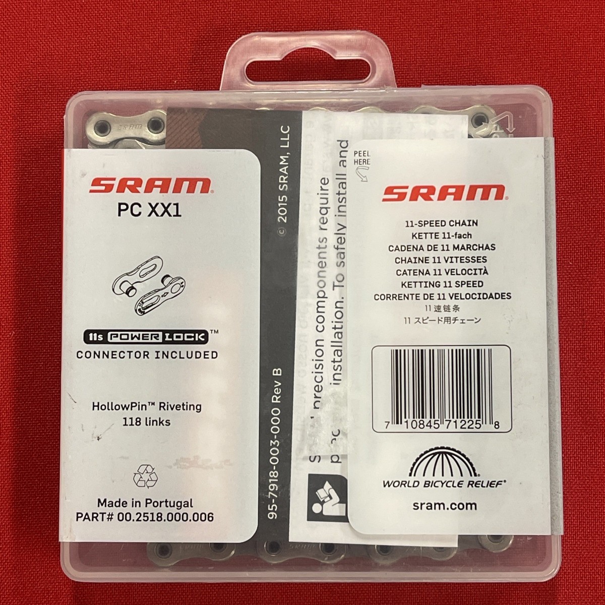 SRAM PC XX1 11速チェーン 118リンク 【公式通販】