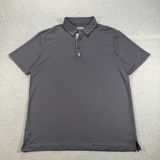 Bogey Bros Golf Polo Shirt Mens Medium Gray Short Sleeve Stretch Outdoor Casual