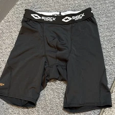 Shock Doctor Compression Shorts Basemall Sports CUP Pocket Black Medium M NO CUP