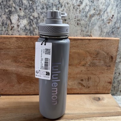 Lululemon Tumbler Back To Life 24oz Sport Water Bottle Gray Workout Gym NEW