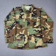 U.S. Army BDU Woodland Camo Military Jacket Men's Size Large