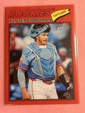 2026 Topps Heritage Hunter Goodman #346 Colorado Rockies Red Border