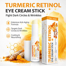 Turmeric Retinol Eye Balm Stick Anti-Ageing Dark Circles Puffiness Wrinkle Care