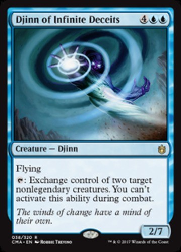 1 x Djinn of Infinite Deceits - Commander Anthology - NM-Mint - MTG