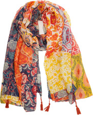 Large Boho Scarf for Women Lightweight Floral Printed Scarves Fall Winter Fashio