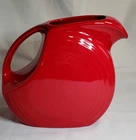 HL Fiestaware Lg Disk Fire Engine Red 7in tall Pitcher Never Used FREE SHIPPING