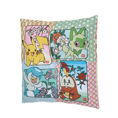 Pokémon Zabuton Cushion 35cm WAGARA ART Japanese Style Soft Floor Pillow Japan
