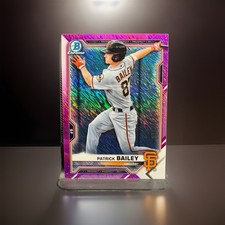 Patrick Bailey 2021 Bowman Chrome Prospects Fuchsia Shimmer #BCP-230 176/199