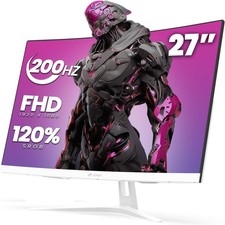 27" Curved Gaming Monitor, 165Hz/200Hz FHD 1920x1080 VA Display, 1800R Screen...
