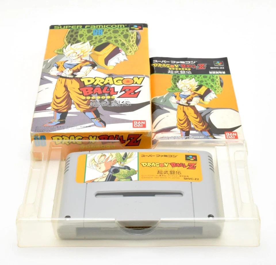 Lot 4 Nintendo Super Famicom SFC Dragon Ball Z 1 2 3 Set w/Box Tested SNES Japan - Image 3 of 4