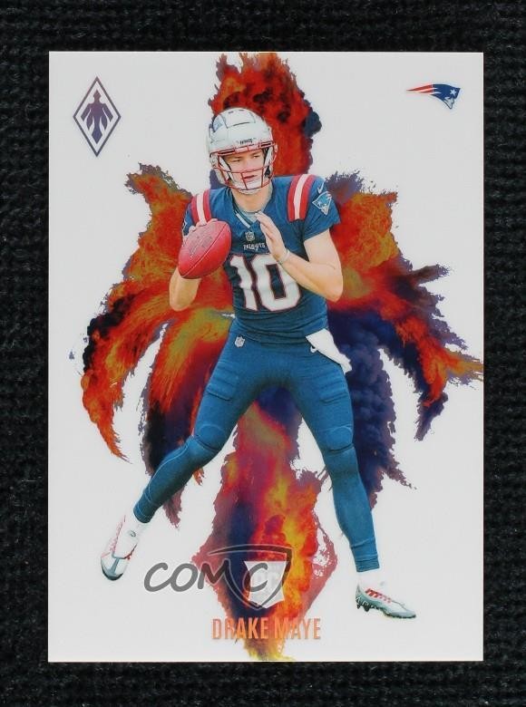 Drake Maye #CB-DME (Football Cards 2024 Panini Phoenix Color Blast) — is it worth grading?