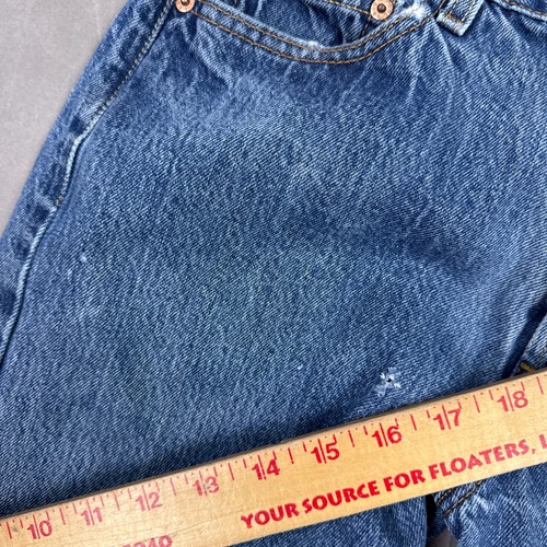 Jeans Levis 501 uomo 30x32 blu bottoni mosca pantaloni denim invecchiati sbiaditi trafilati - Foto 11 di 22