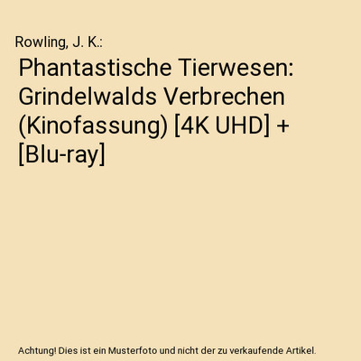 Phantastische Tierwesen: Grindelwalds Verbrechen (Kinofassung) [4K UHD] + [Blu-r