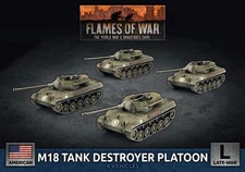 Flames of War UBX93 M18 Hellcat (76mm) TD Platoon (4 TDs) Gaming Miniatures