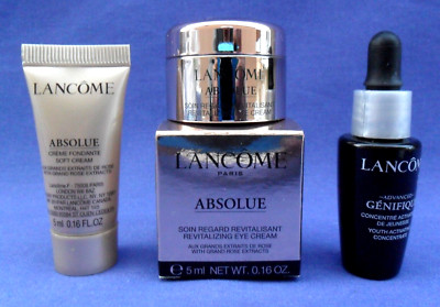LANCOME ABSOLUE GENIFIQUE YOUTH ACTIVATING CONCENTRATE, EYE CREAM & SOFT CREAM