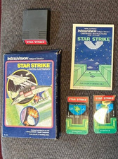 1981 Vintage STAR STRIKE MATTEL INTELLIVISION videogame cartridge box manual