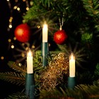 NARVA Lichterkette mit 20 Minischaftkerzen Weihnachtsbaum Beleuchtung innen warm